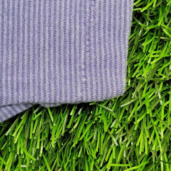 Vintage 90s Cape-Cod Paisley Stripes Cropped Shirt Womens 2XL 24x17 Purple USA - Picture 5 of 11